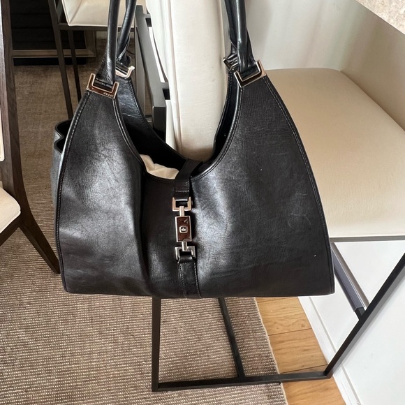 Gucci black hobo with matching wallet - Picture 1 of 2